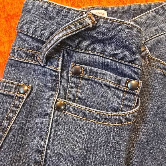 Free People Distressed low rise dark denim Jeans size 28 - Picture 3 of 7